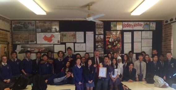 Hurlstone Agricultural High School Year 10 History, August 2016