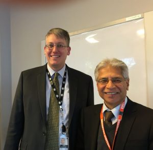 Mr Kevin Playford, Director, Human Rights and Indigenous Issues Section of DFAT with Mr Chander Khera of ACHRE Executive during the consultations